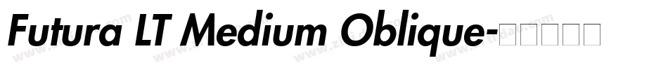 Futura LT Medium Oblique字体转换